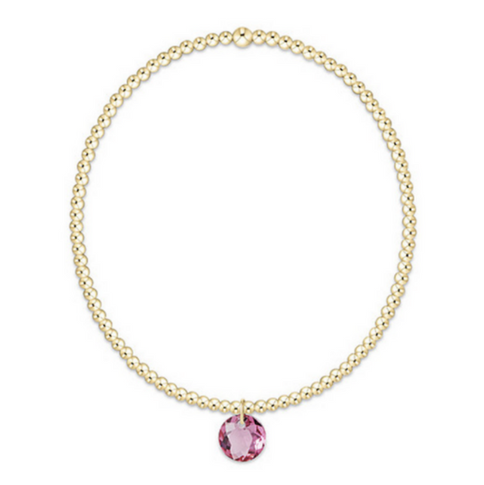 Enewton - Classic Gold 2mm Bracelet - Reflection Small Charm - October - Findlay Rowe Designs