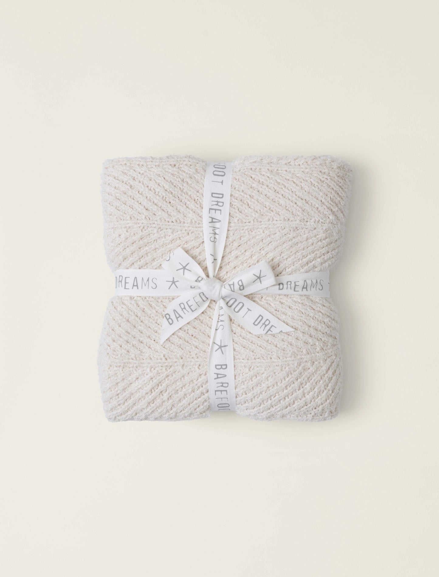 Barefoot Dreams -  Bamboo CozyChic Herringbone Blanket - Cream - Findlay Rowe Designs