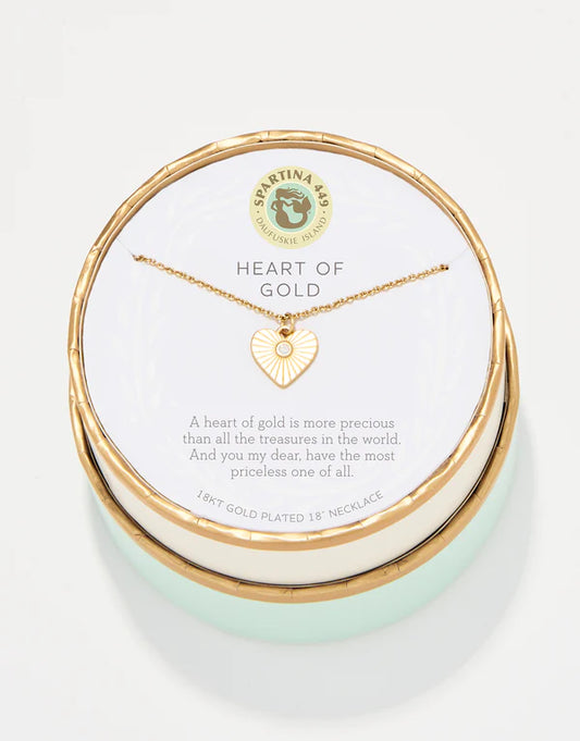 Spartina - Sea La Vie Necklace - HEART OF GOLD - Findlay Rowe Designs