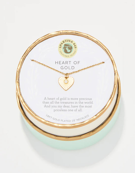 SPARTINA- HEART OF GOLD NECKLACE SEA LA VIE