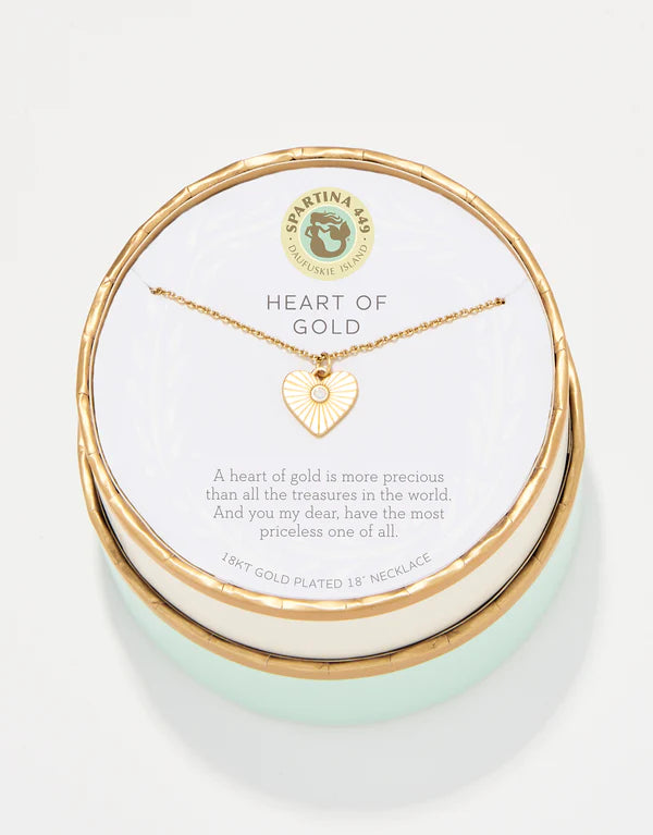 SPARTINA- HEART OF GOLD NECKLACE SEA LA VIE