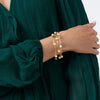 Julie Vos - Milano Luxe Bangle - Iridescent Bahamian Blue - Medium - Findlay Rowe Designs