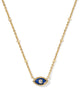 Kendra Scott - Mini Eye Short Pendant Necklace - Gold Dark Blue Magnesite