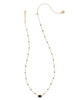 Kendra Scott - Necklace - Mini Elisa Enamel Frame Short Pendant Gold - Black Agate - Findlay Rowe Designs