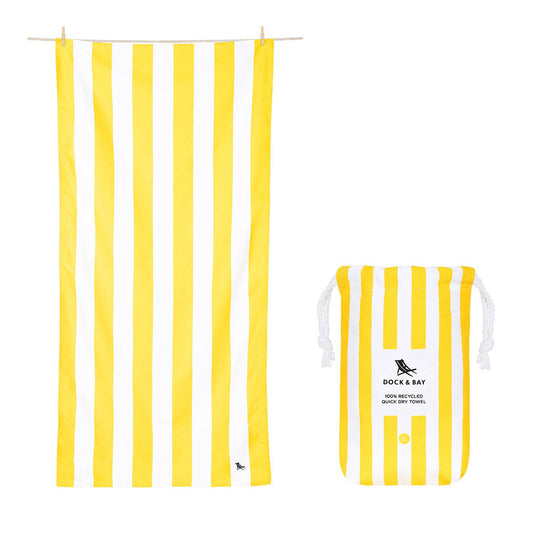 Dock & Bay - Quick Dry Towels  - Boracay Yellow - Findlay Rowe Designs