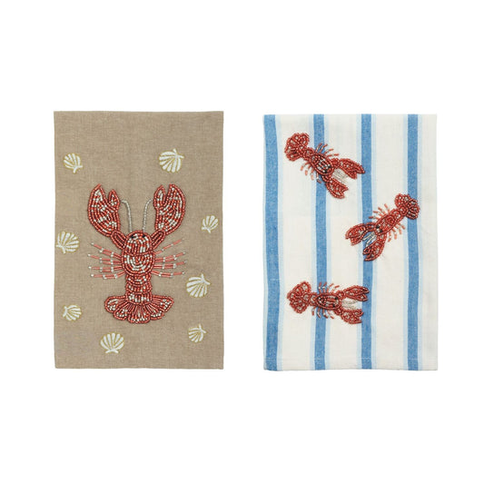 Mud Pie - Towels -  Beaded Lobster - Findlay Rowe Designs