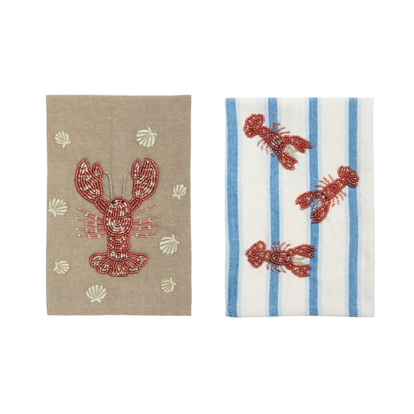 Mud Pie - Towels -  Beaded Lobster - Findlay Rowe Designs