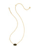 Kendra Scott - Necklace - Elisa Gold Short Pendant - Tiger Striped - Findlay Rowe Designs