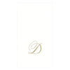 Caspari - Guest Towel Napkin - White Pearl-Paper Linen Napkin - Monogram - Findlay Rowe Designs
