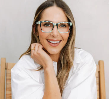 Peepers x Laura Park - Birdie Reader - Orchid Blossom Navy Colorblock