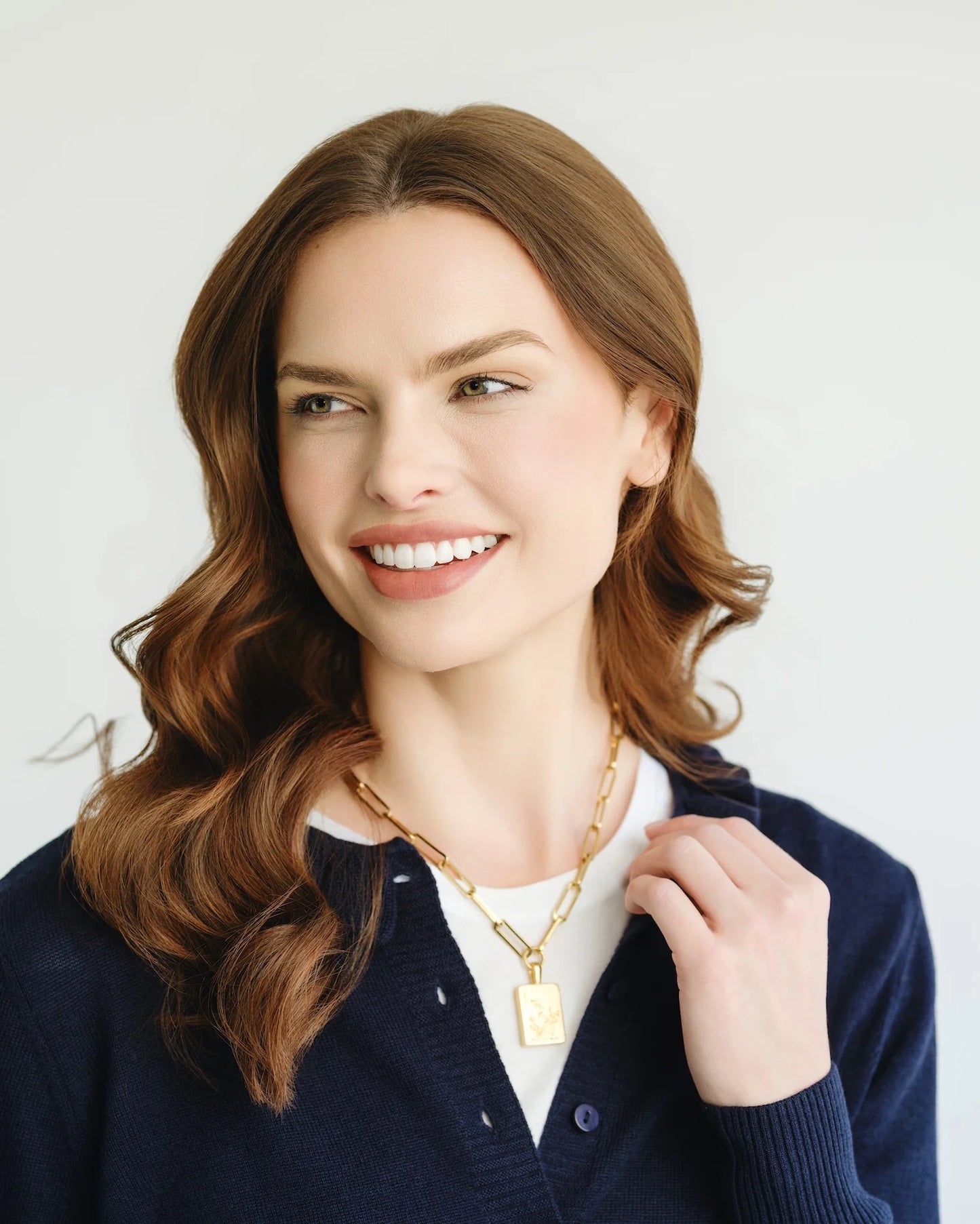 Susan Shaw - Necklace - Bird Bam Mahjong Large Paperclip - Findlay Rowe Designs