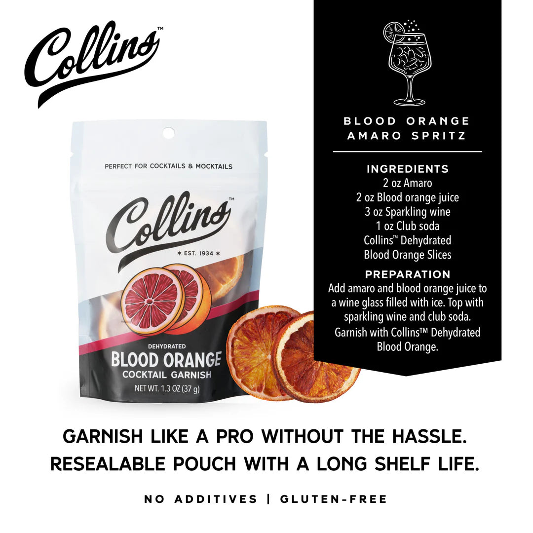 Collins - Cocktail Garnishes - Dehydrated Blood Orange - Findlay Rowe Designs