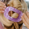 Teleties - Flat Round Hair Clip - Lavender Mist - Large - Findlay Rowe Designs