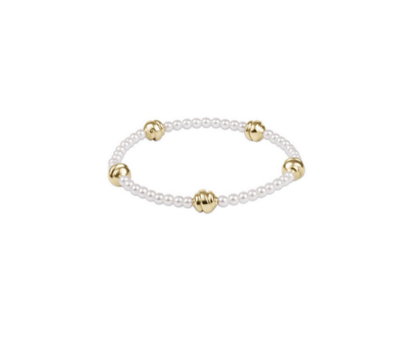 Enewton - Admire Small Gold 3mm Pearl Bracelet - Findlay Rowe Designs