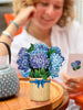 Fresh Cut Paper - Pop Up Bouquet Matching Card - Mini Nantucket Hydrangeas - Findlay Rowe Designs