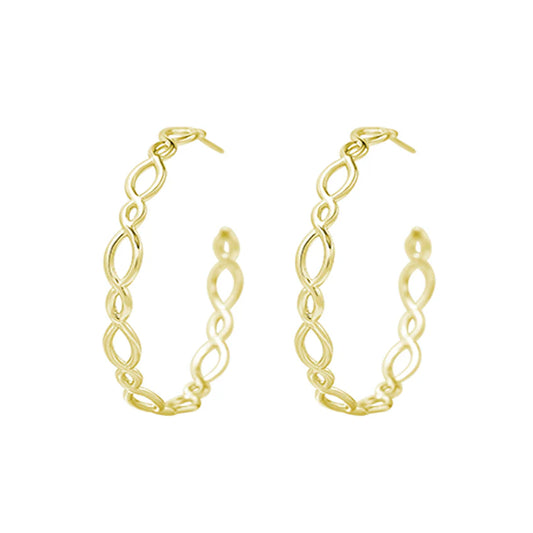 Natalie Wood - Bloom Hoop Earrings in Gold - Findlay Rowe Designs