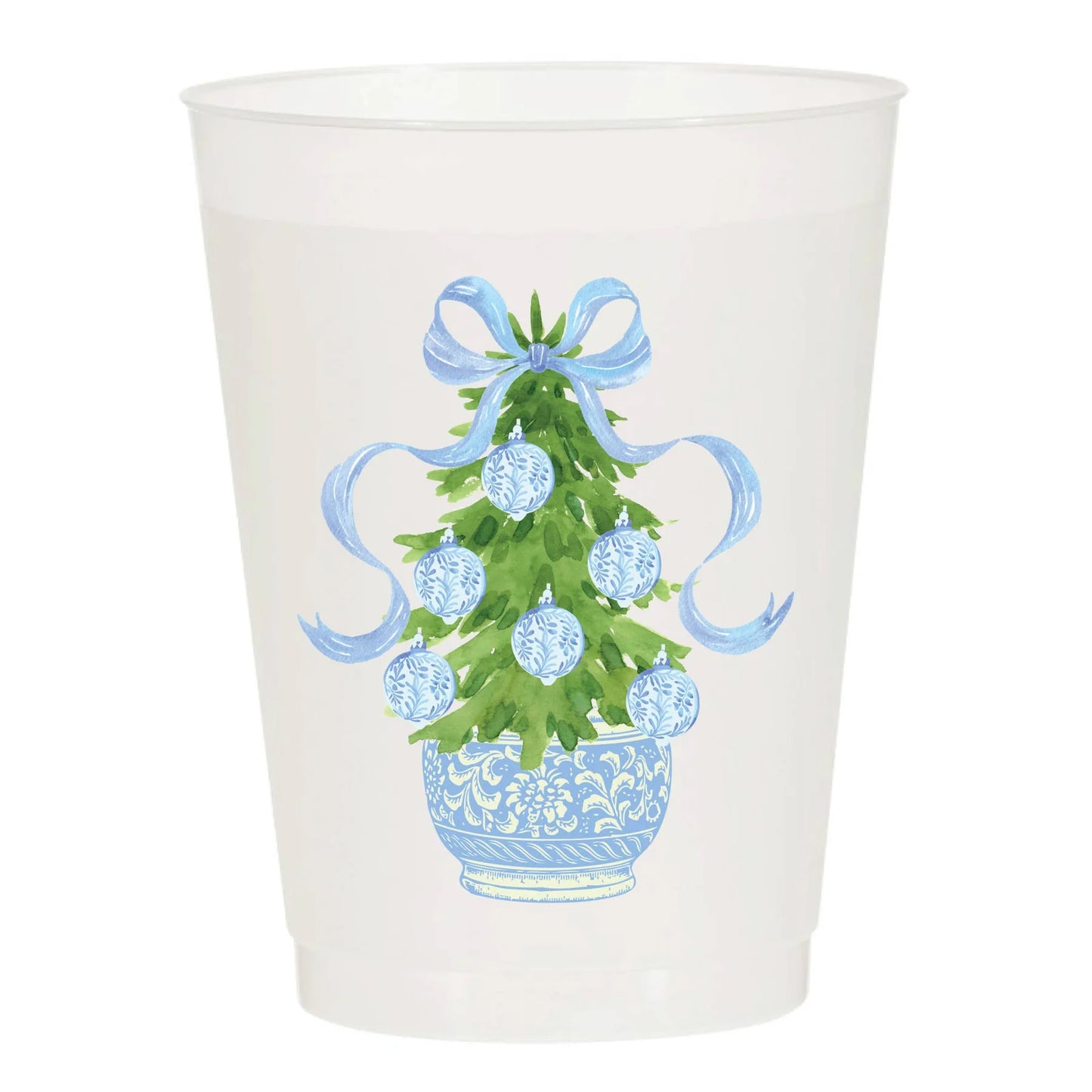 Sip Hip Hooray - Frosted Party Cup - Christmas Set of 6