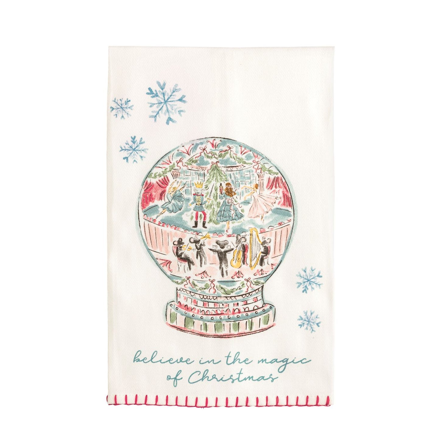 Mud Pie - Tea Towel - Hand-painted Style - Nutcracker Ballet - Findlay Rowe Designs