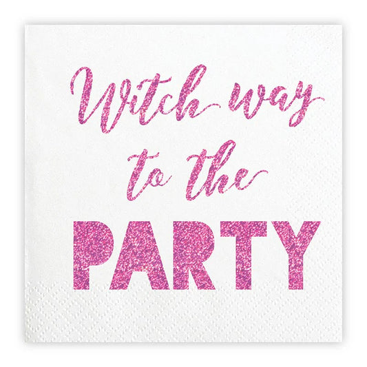 Cocktail Napkins - Witch Way to the Party - Findlay Rowe Designs