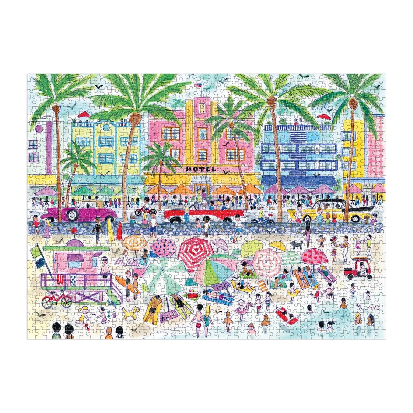 Puzzle - Michael Storrings South Beach Miami - 1000 Piece - Findlay Rowe Designs