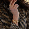 Bracelet - Equestrian Snaffle Bit Link Cuff - Gold - Findlay Rowe Designs