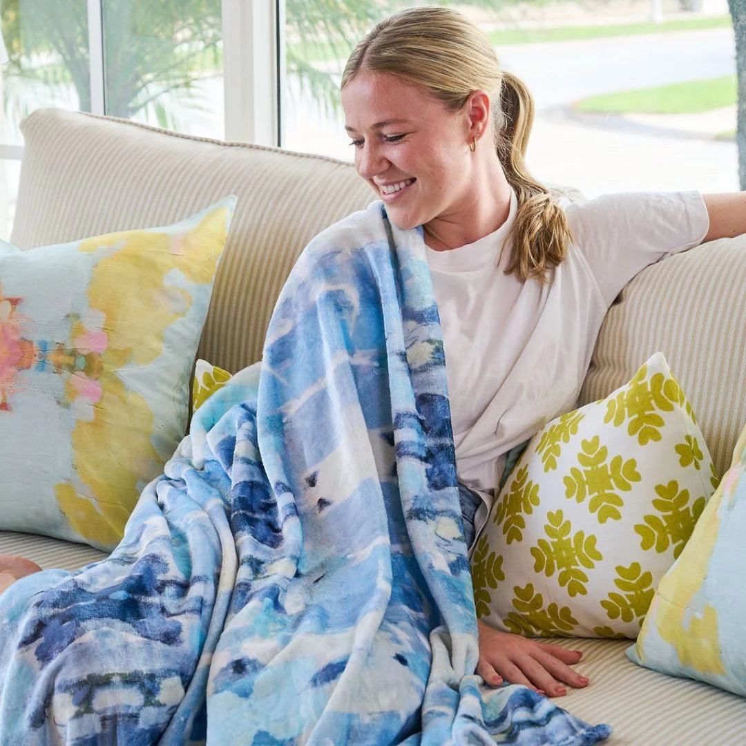 Laura Park - Fleece Throw Blanket -  Brooks Avenue - Findlay Rowe Designs
