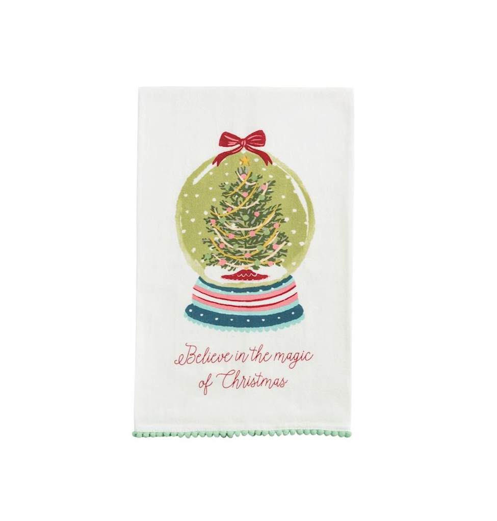 Mud Pie - Christmas Pom Trim Towels