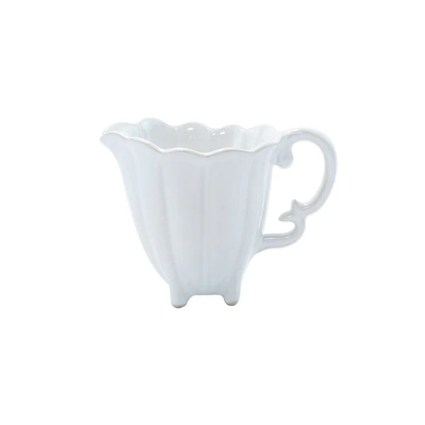 Clearance - Vietri - Incanto Stone White Scallop Creamer - Findlay Rowe Designs