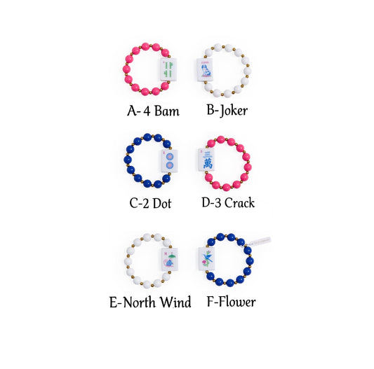Bracelet - Stretch Mahjong Pagoda Party - Findlay Rowe Designs