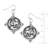 Susan Shaw - Earrings - Bulldog Drop - Silver
