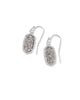 Kendra Scott - Lee Drop Earrings Rhodium - Platinum Drusy - Findlay Rowe Designs