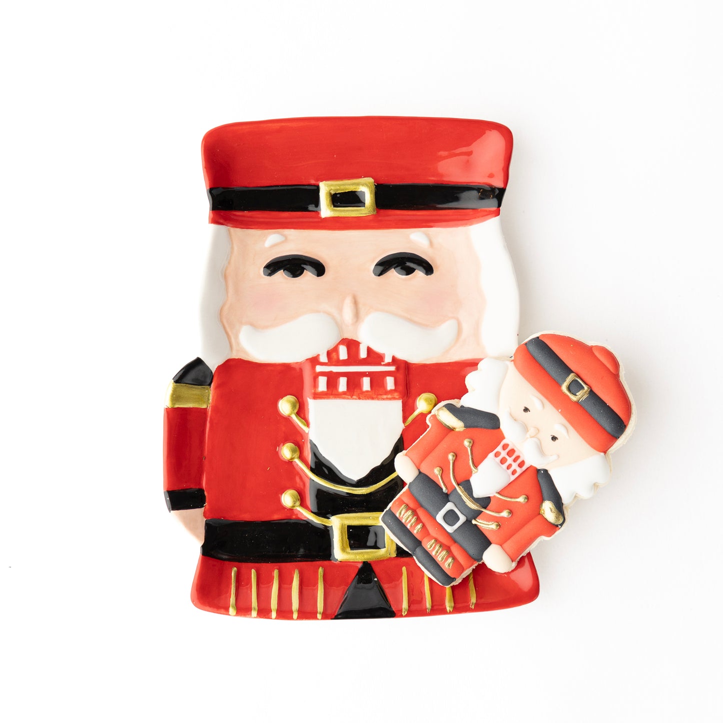 Dessert Plate - Nutcracker - Red