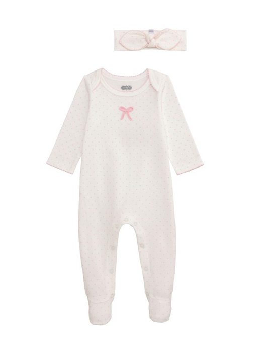 Mud Pie - Baby - Dot Sleeper & Headband Set