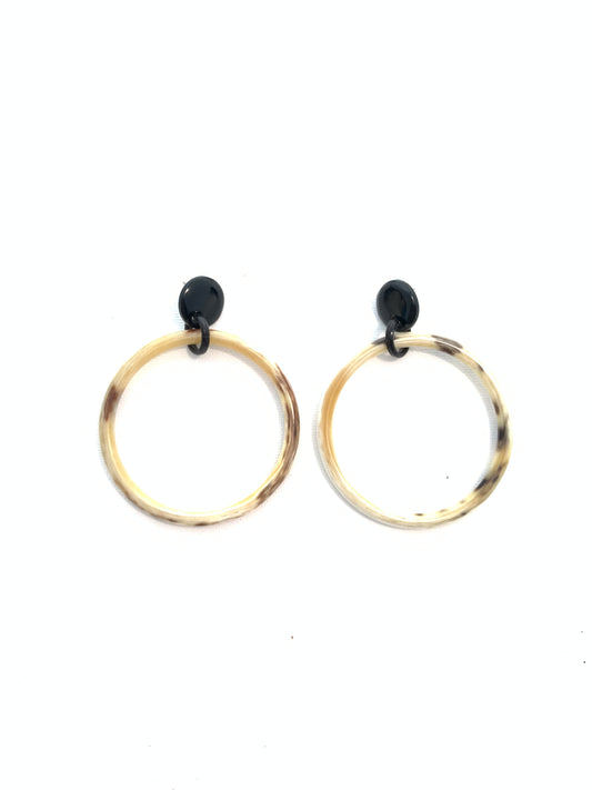 Accessory Jane - Earring - Natural Horn Hoops - Findlay Rowe Designs