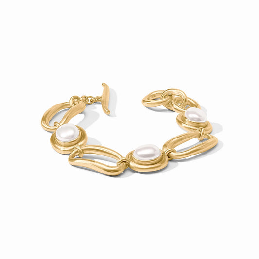 Julie Vos - Bracelet - Wave Stone - Pearl