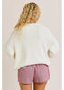 Top - Boxy Sweater - USA Flag - Ivory - Findlay Rowe Designs