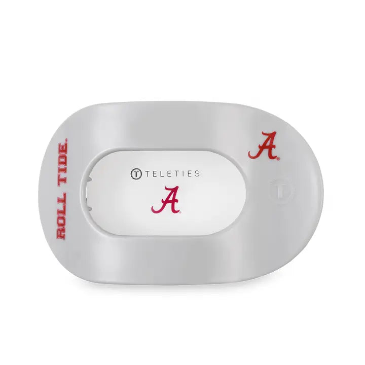 Teleties - Flat Round Hair Clip - Roll Tide - Medium