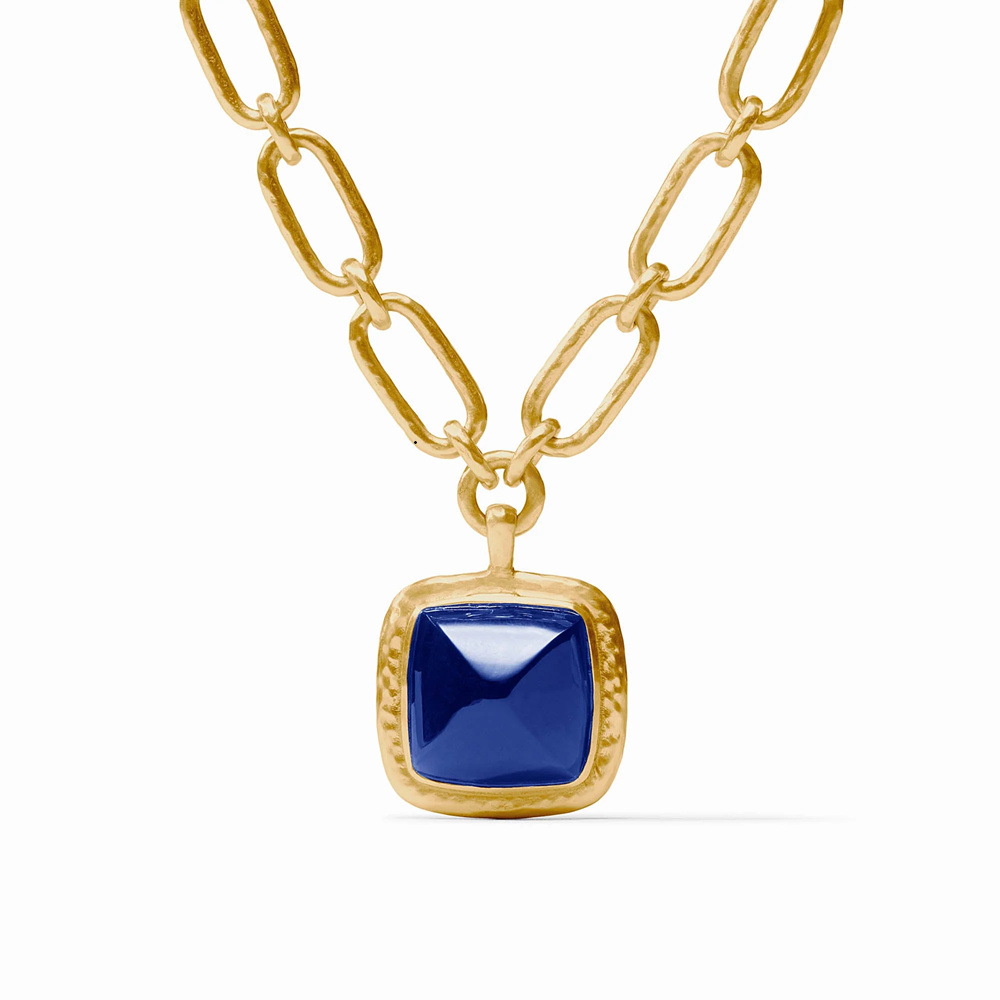 Julie Vos - Necklace - Sahara Statement - Iridescent Sapphire Blue - Findlay Rowe Designs