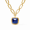 Julie Vos - Necklace - Sahara Statement - Iridescent Sapphire Blue - Findlay Rowe Designs