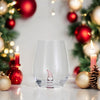 Stemless Wine Glass - Christmas Figure - Findlay Rowe Designs