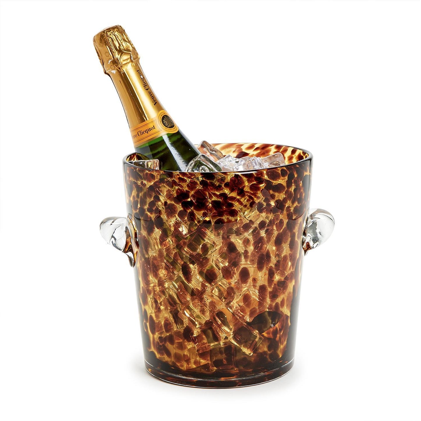 Ice Bucket - Glass - Tortoise Print - Findlay Rowe Designs