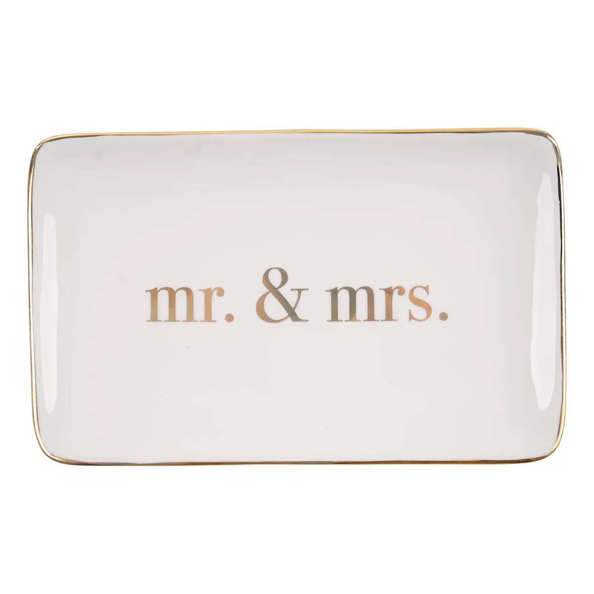 Glory Haus - Gold Mr. & Mrs. Trinket Tray - Findlay Rowe Designs