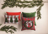 Mud Pie - Christmas Pillows - Velvet Loop Tartan