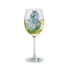 Wine Glass - Hydrangea Blue Handpainted - Findlay Rowe Designs