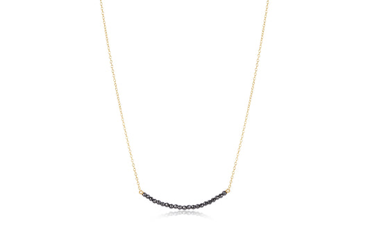 Enewton - 16 inch Necklace Gold - Beaded Bliss Faceted Hematite - Findlay Rowe Designs