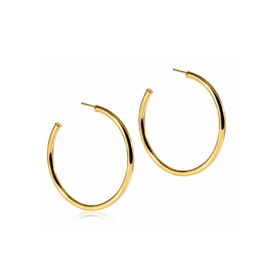 Enewton - Round Gold 2 inch Post Hoop - 3mm - Smooth - Findlay Rowe Designs