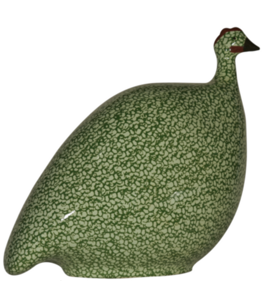 Ceramics Lussan- SM GUINEA FOWL- Anise green speckled Chrome green - Findlay Rowe Designs