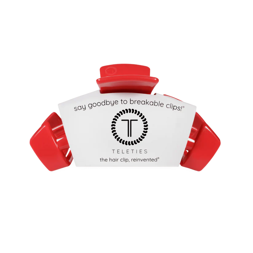 Teleties - Classic Medium Hair Clip - USA - Red - Findlay Rowe Designs