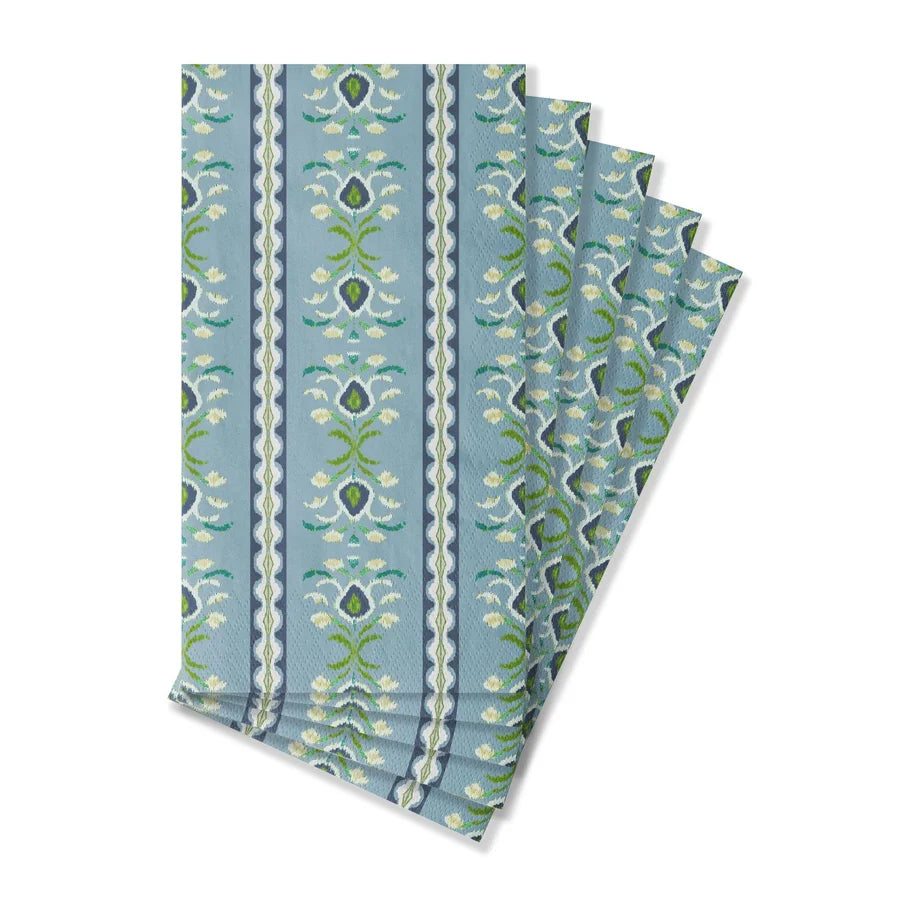 Laura Park - Guest Towel Napkins - Rosemary Stripe French Blue - Findlay Rowe Designs