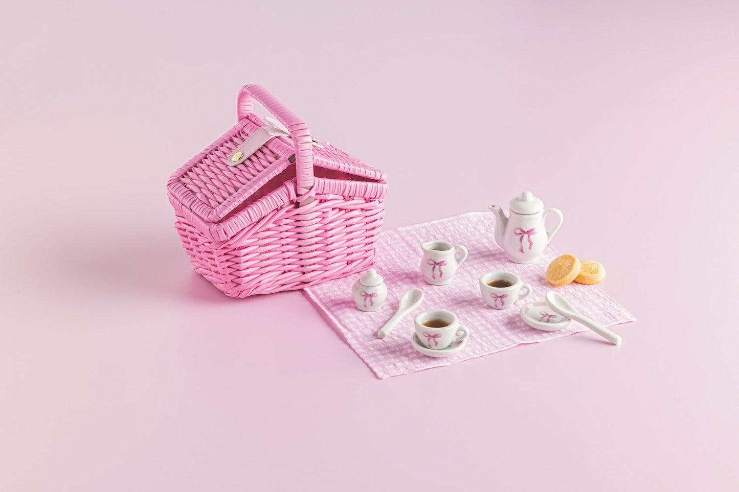 Mud Pie - Mini Tea Set - Pink Bow - Findlay Rowe Designs